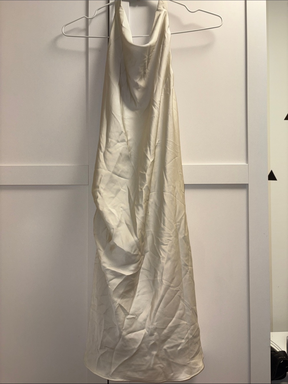 Aritzia Matte Pearl Audience Satin Mini Dress
